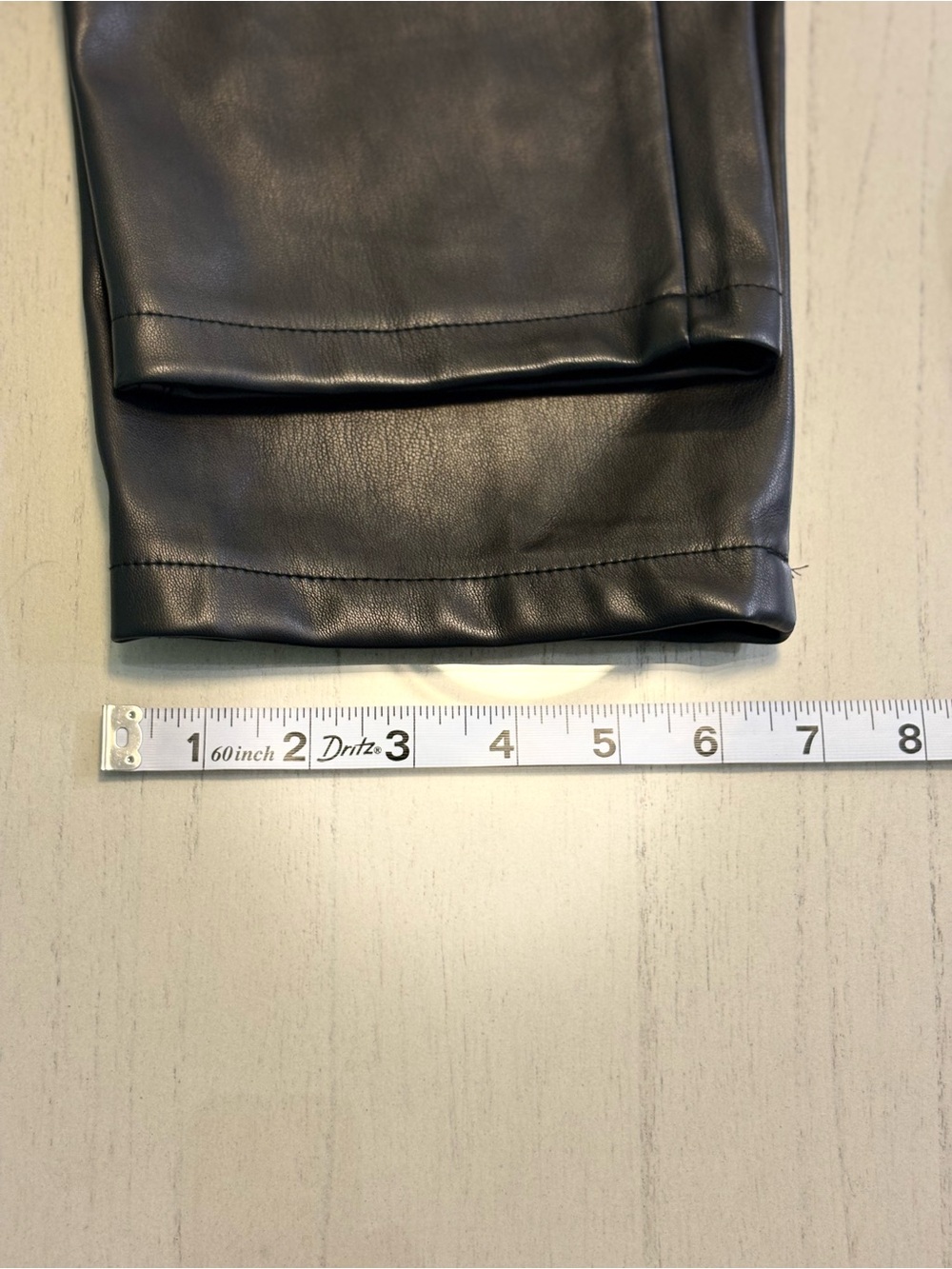 MIOU MUSE Black Faux Leather Paperbag Hi-Waisted Cropped Pants SZ M EUC - Picture 14 of 14